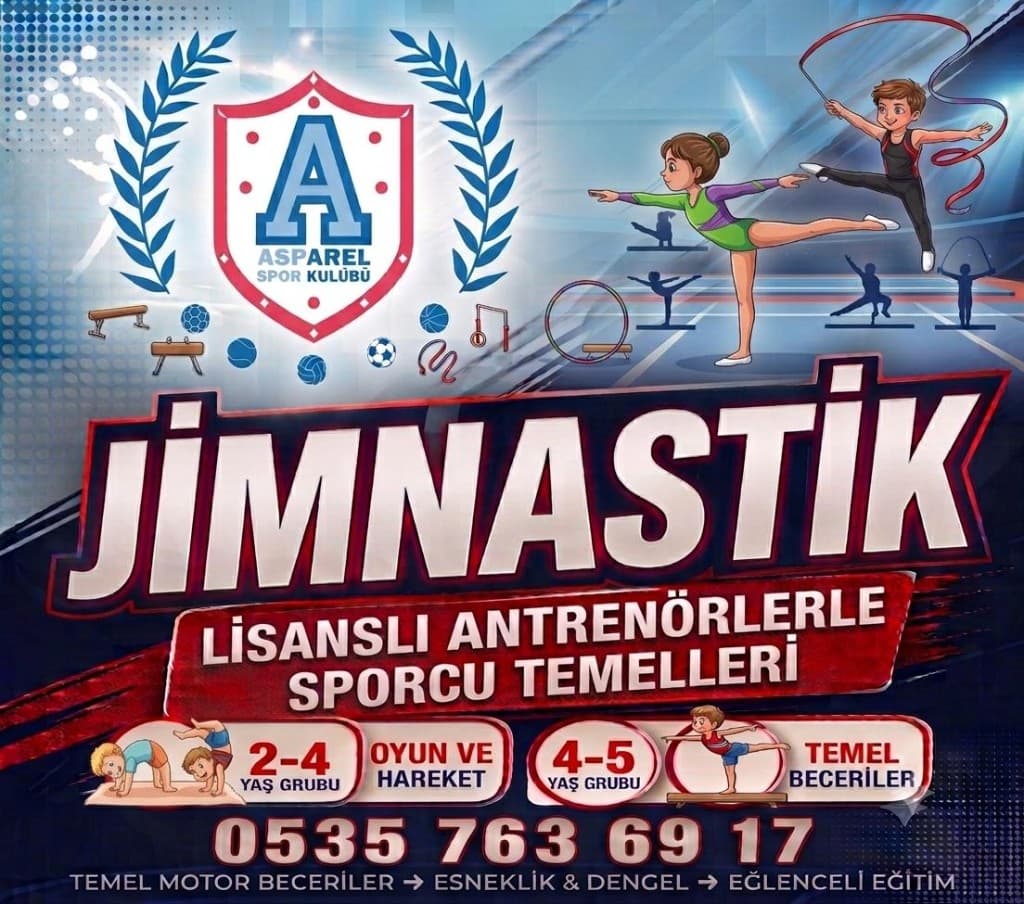 Asparel Jimnastik — lisanslı antrenörlerle sporcu temelleri